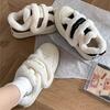 22 Velcro board shoes with cotton thick soles to increase the height of winter shoes