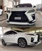 Compatible with 2016-2019 Lexus RX: Front/rear Lips, Side Skirts, Lower Lip, Resin Arches, ART Roof, Rear Wing, and Canards.