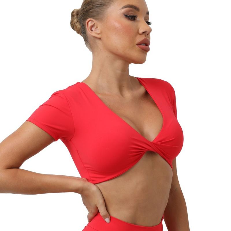 

Женские укороченные топы для спортзала с коротким рукавом спереди, укороченный топ с V-образным вырезом, короткий топ для фитнеса и йоги M