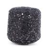 Hand-Knitted Bright Cotton Yarn with Sequins, 3MM+6MM, Combed and Fancy