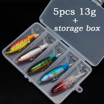 1 sada Whopper Plopper Střevle Rybářská návnada 13g Crankbaits Rybaření Wobler na umělou tvrdou návnadu Rotační ocas Rybářské potřeby