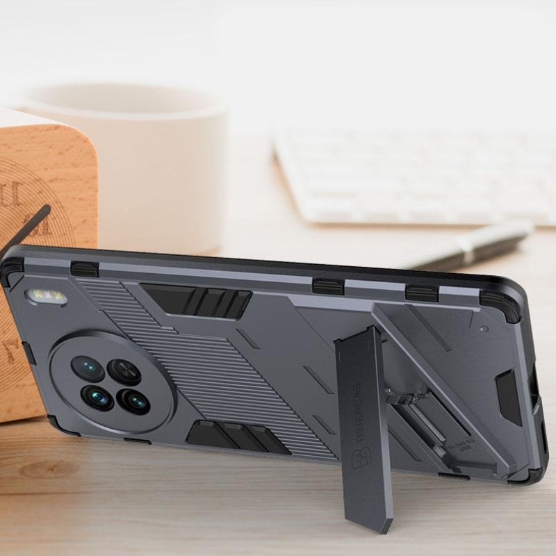 For Vivo X90 Pro Plus 5G Armor Shockproof Phone Case Back Cover Magnetic Kickstand Anti-Fall Protect Coque Cases