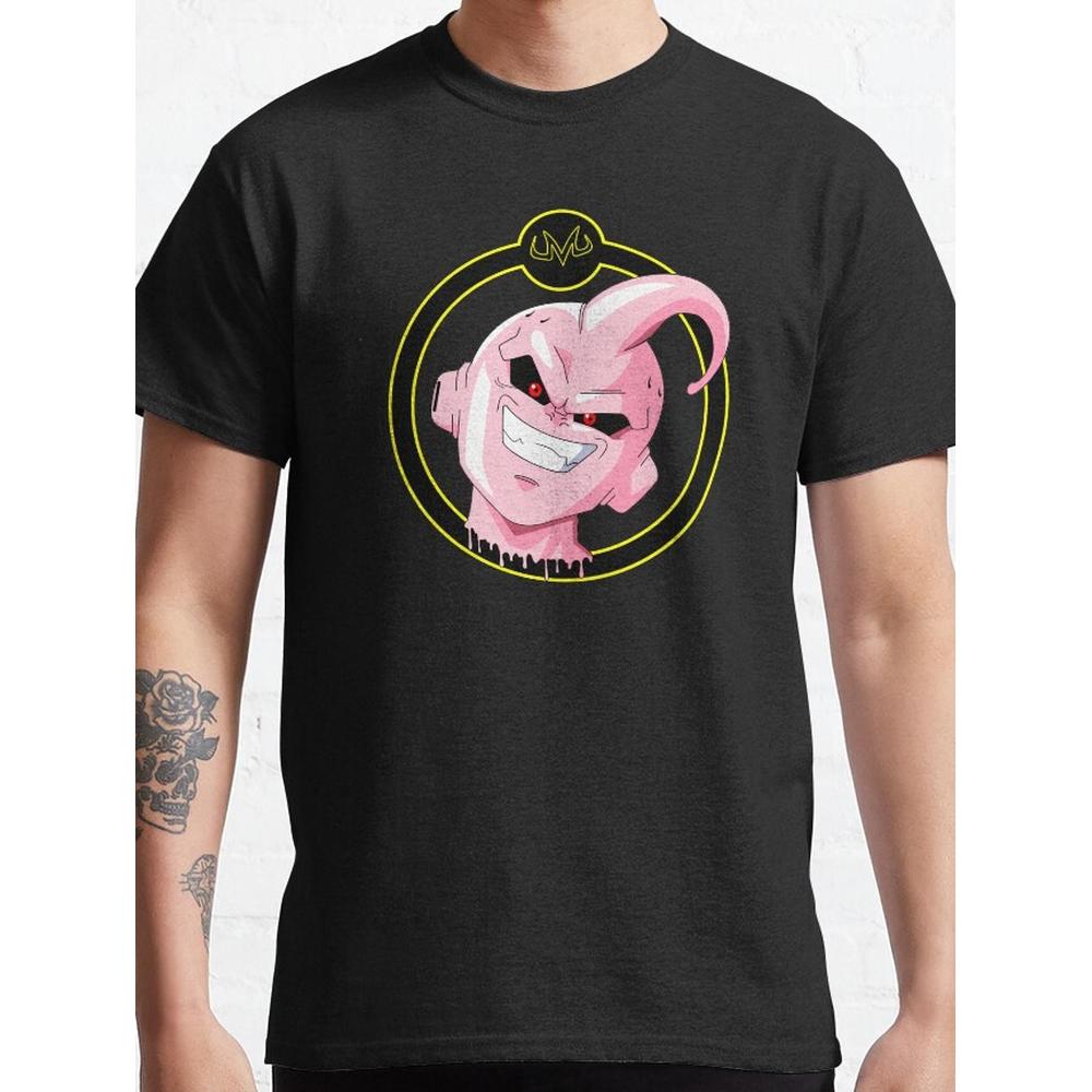 

Majin Buu Emblem T-Shirt,Soft Breathable & Fade-Resistant, Classic Fit for Daily Casual Wear XXL белый