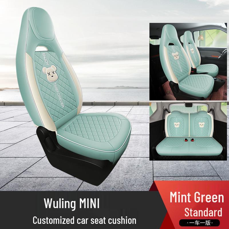 Wuling Hongguang MINIEV Cartoon Car Seat Cushion - All Season Full Wrap Mini Cushion