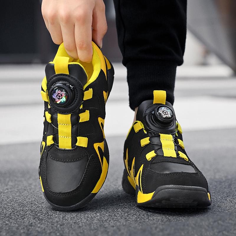 28-40 Children's Plus Size Simple and Stylish Rotating Buckle Outdoor Sports Shoes Casual Shoes Running Shoes