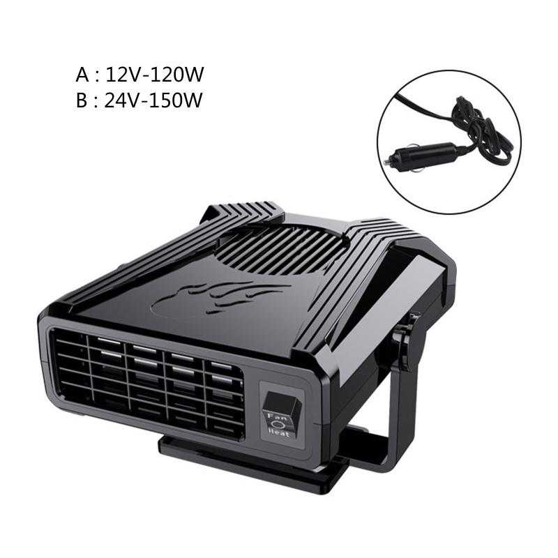 Portable Car Heater Fan Anti-Fog 12V Fan Windshield Defroster Auto Warmer Air Blower Vehicle Demister Heating Dryer