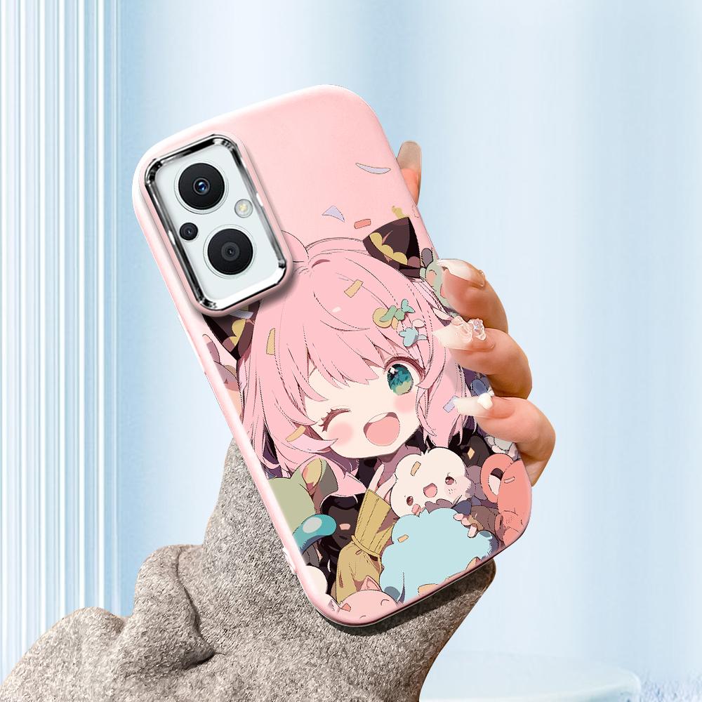 For Vivo V23 V25 V27 V29 V30 Y27S Y28 Y33S Y36 Infinix Hot30I Hot40 Tecno Spark20 Cartoon Black Cat Silver Edge Soft Liquid Silicone Protective Casing