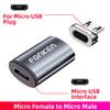 FONKEN Cable Micro USB tipo C, convertidor de enchufe, adaptador de Cable magnético, conector de Cable de cargador magnético, convertidor de carga de teléfono móvil