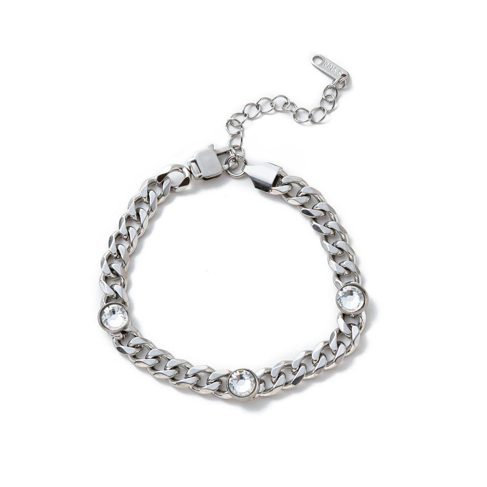 Elegant Cuban Zirconia Necklace Non-fading Accessory Rhinestone Bracelet Youth Jewelry