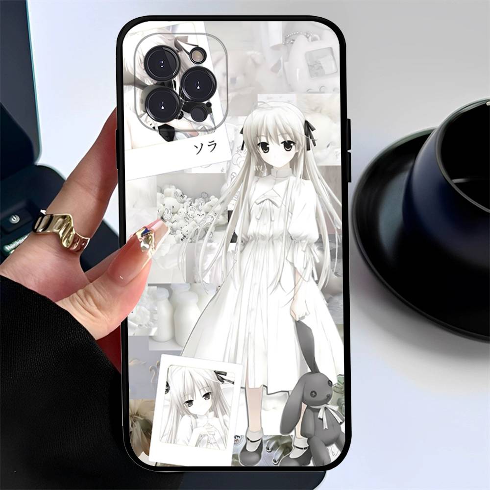 Yosuga No Sora Cartoon Phone Case Silicone Soft For Iphone 16 15 14 13 12 11 Pro Mini XS MAX Plus X Cover