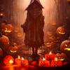 24pcs LED Pumpkin Lights Ghost Face Spider Web Decor Home Decorations Electronic Flameless Pumpkin T
