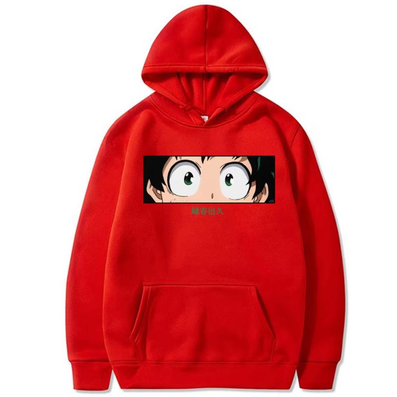 My Hero Academia Anime Clothes Midoriya Izuku Printed Hooded Men Women Comfortable Hoodies Harajuku Oversized Sweatshirt