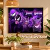 Gengar Haunter Gastly Custom Name Diamond Painting Personalized 5D Full Drill DIY Diamond Art Home Decor