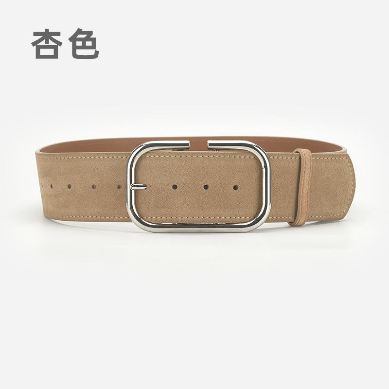 Retro Belt Women'S Coat Dress Decorative Leather Belt Simple Pin Buckle Waist Seal