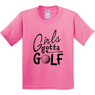 Inktastic Girls Gotta Golf Youth T-Shirt Sports Kids Golfing Ball Girl Future