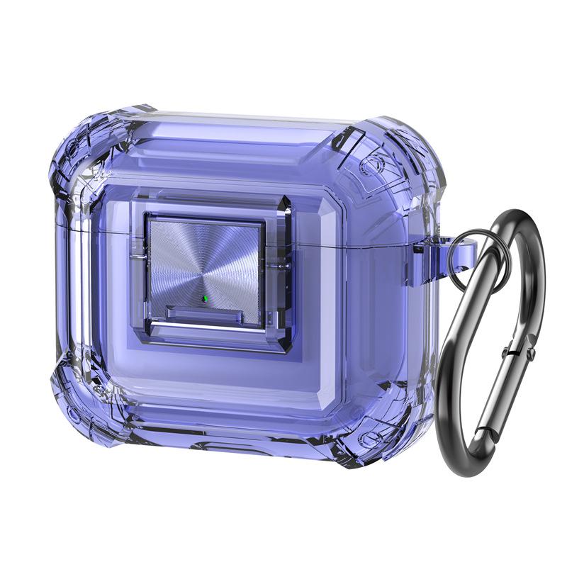 Simple transparent lock for AirPods pro1 apple bluetooth headset cover 1st generation 1st generation anti-drop protective hard case