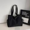 Water-Resistant Nylon Tote Bag for Women – Lightweight and Durable Everyday Shoulder Bag with Multiple Pockets