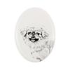 Pequinês, Pekinês, Peke - placa comemorativa com foto de cão, lápide com impressão, placa oval personalizada da marca