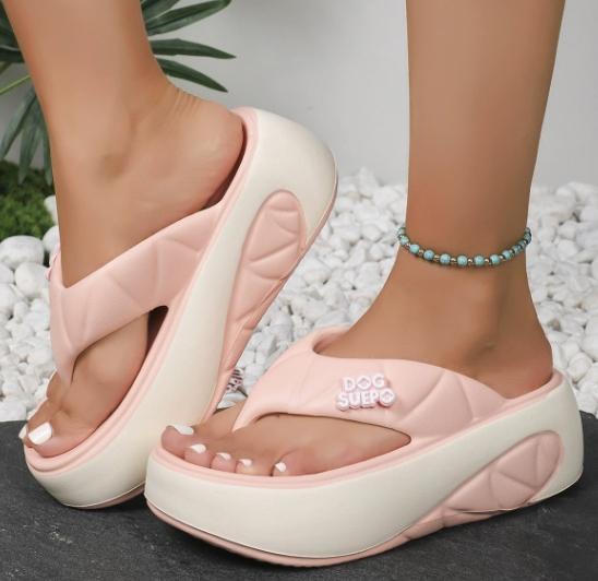 Fashion Women Flip Flops Summer Platforms Shoes Outdoor Indoor Slippers Shallow Sandals Increase Slippers Slides Women Tenis Femimino