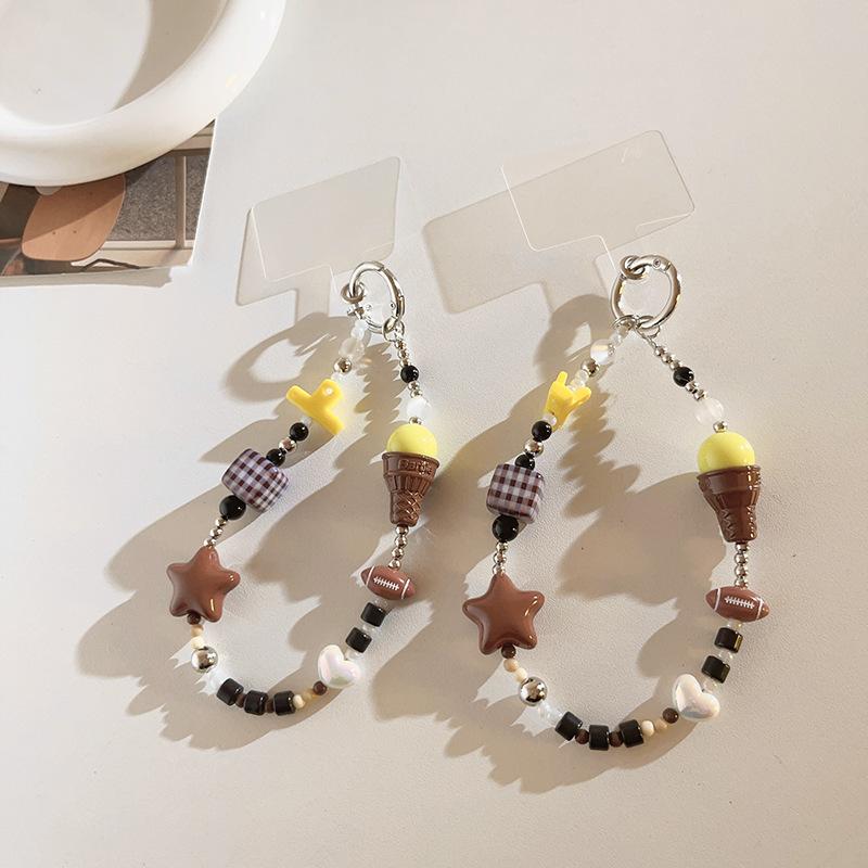 Trendy Cute Cartoon Handmade Chain Lanyard - Phone/CCD Camera/Bag Charm Universal Anti-Theft/Anti-Snatch