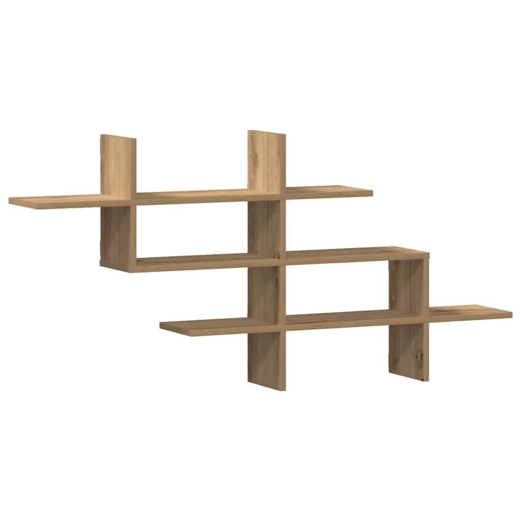 Wall Shelf Artisan Oak 124.5 X 18 X 60.5 Cm Particleboard