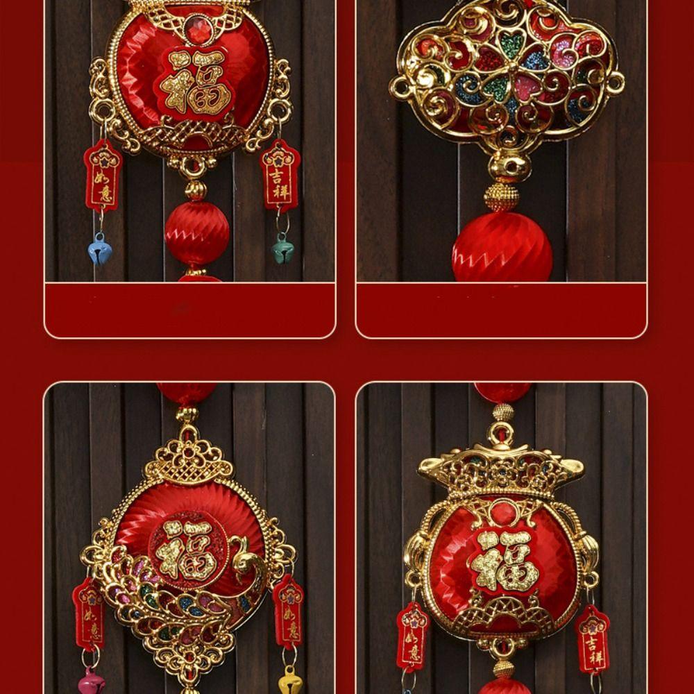 Reusable New Year Ornaments Creative Chinese Knot Hanging Spring Festival Decoration Pendant  Gifts