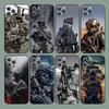 Army Special Forces Phone Case For iPhone 15,14,13,12,11,Plus,Pro Max,XS,X,XR,SE,Mini,8,7 Soft Silicone Black Cover