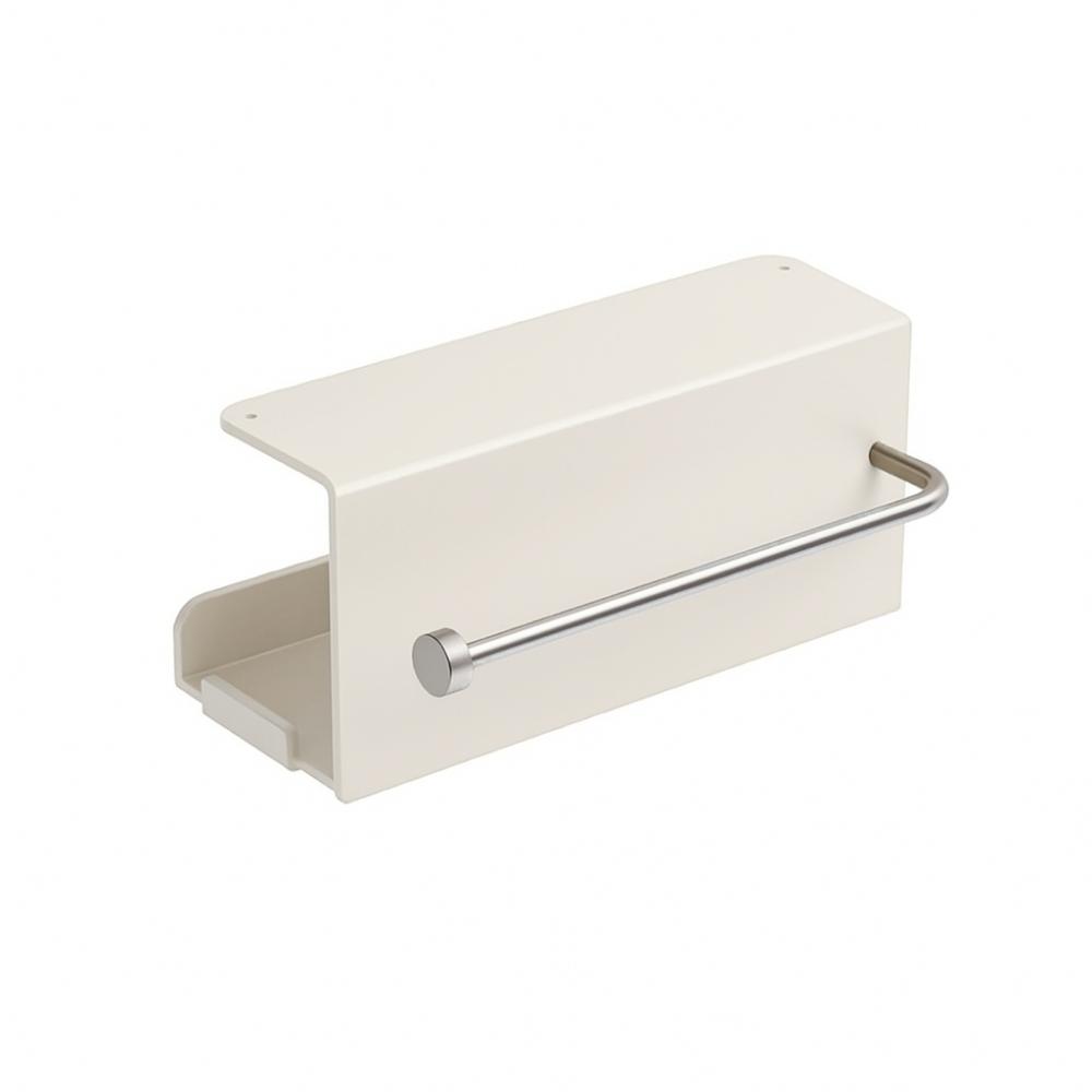 Carbon Steel Under Cabinet Paper Towel Holder Wall Mounted Roll Paper Holder Bathroom