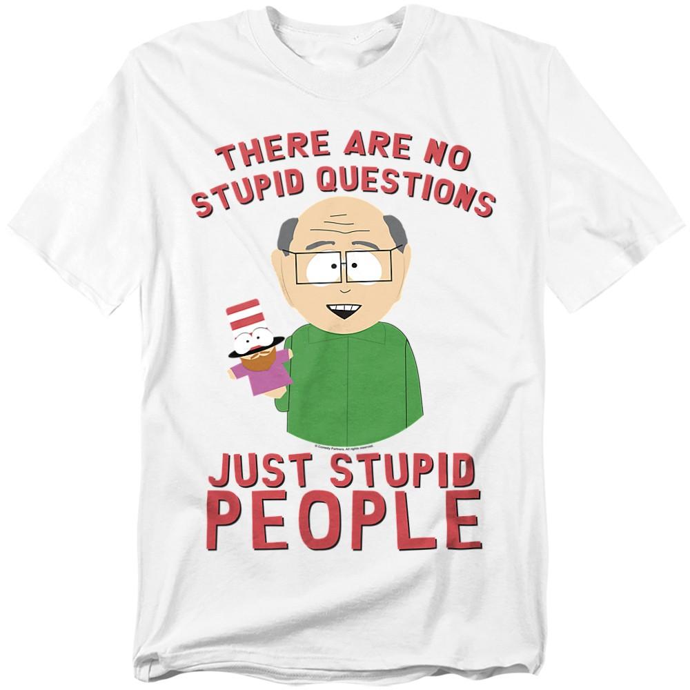 South Park No Stupid Questions T-Shirt S-5XL White S