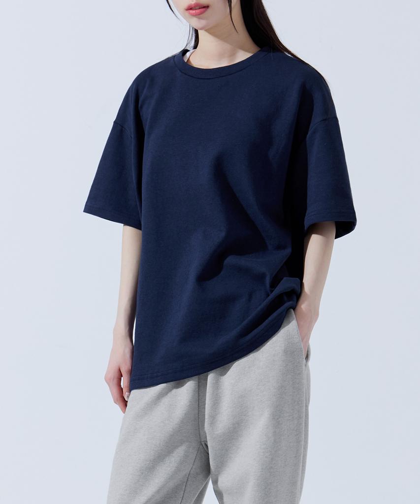 TOPBOY [2Pack] Premium Double-Sided Loose Fit Plain Short Sleeve T-Shirt 4 Colors (Type A)
