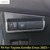 Head Lights Lamps Switch Button Panel Frame Decoration Cover Trim For Toyota Corolla Cross XG10  - 2025 Interior Accessories