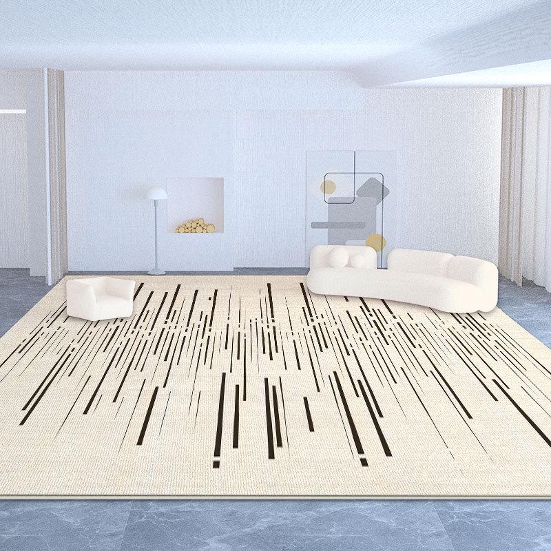 Französischer Cremeteppich, Wohnzimmersofa, Couchtisch, Retro-Modernes Zuhause, Schlafzimmer Kleines Rotes Buch, Bettdecke.