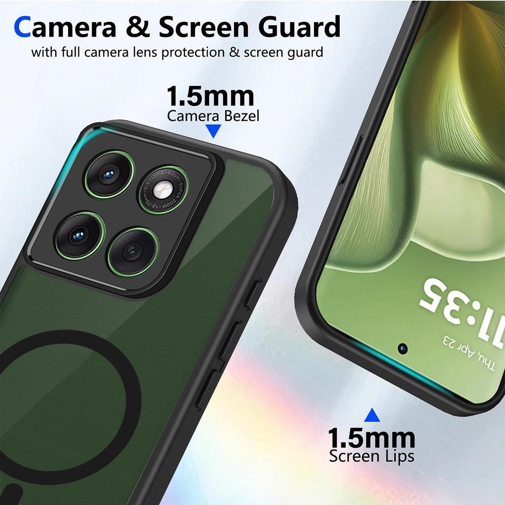 Case for Motorola G86 G56 G96 Edge 60 50 Fusion 40 Neo 60 50 Pro 50 Ultra 60S S50 60 G Stylus 5G Matte Clear Magnetic Cover