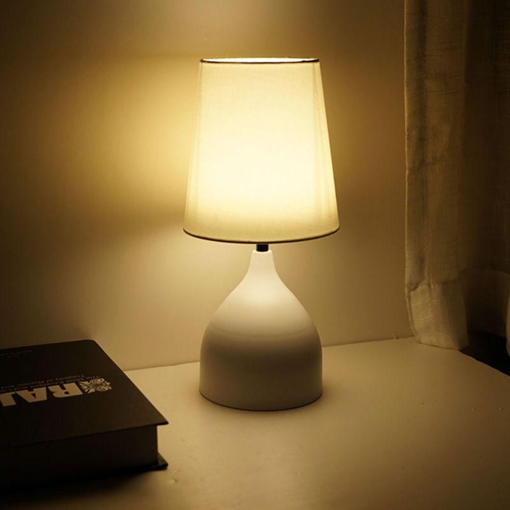 Modern USB Charging LED Table Lamp Soft 3 Level Dimmable Desk Lamp Touch Switch Bedside Lamp Study Nursery