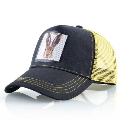 Baseballkappe Damenmode Snapback Hip Hop Trucker Caps Herren Baseballmütze mit Rubbit Patch Mesh Hat