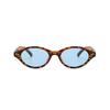 Retro Small Oval Sunglasses Women Brand Design Rivet Leopard Tortoise Shell Sun Glasses Outdoor Shades Female UV Oculos De Sol