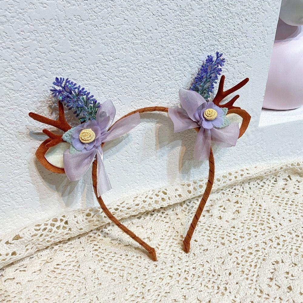 Weihnachtskostüm Verkleidung Kinder Haarspange Geweih Haarnadel Elch Haarreif Weihnachts-Kopfschmuck