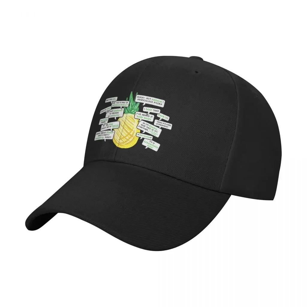 Iconic Psych Quotes ft a Pineapple Baseball Cap Beach Bag tactical cap Rugby Boy Child Womens
