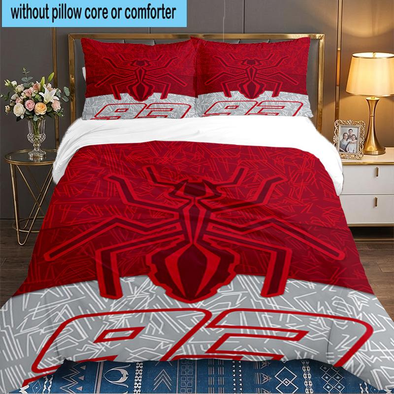 3PCS Marc Marquez Bedding Set,Including 1pc Duvet Cover And 2pcs Pillowcases Perfect for Bedroom, Dormitory, Large Size Fan Christmas Gift