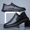 Herren Freizeitschuhe aus Leder Business Atmungsaktive Papa-Schuhe Outdoor Rutschfeste Lederschuhe Luxus Komfort Leichtgewicht Herrenschuh