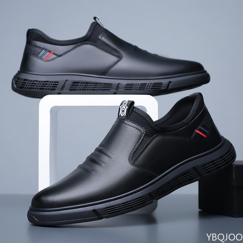 Herren Freizeitschuhe aus Leder Business Atmungsaktive Papa-Schuhe Outdoor Rutschfeste Lederschuhe Luxus Komfort Leichtgewicht Herrenschuh