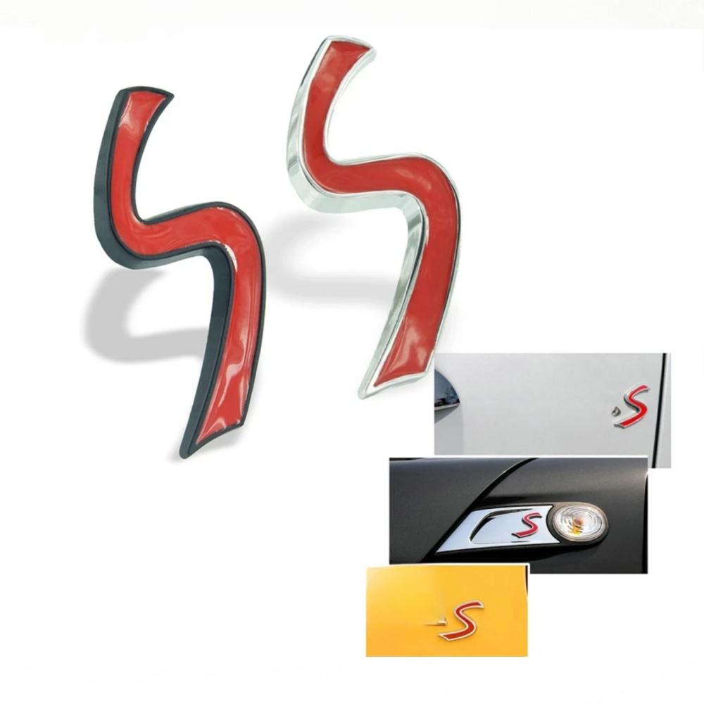 Pro Mini S Logo Auto Přední Maska Mřížka Znak Emblém Samolepka Nálepky pro Cooper R50 R52 R53 R56 R57 R58 F55 F56 Auto Styling Samolepka Příslušenství