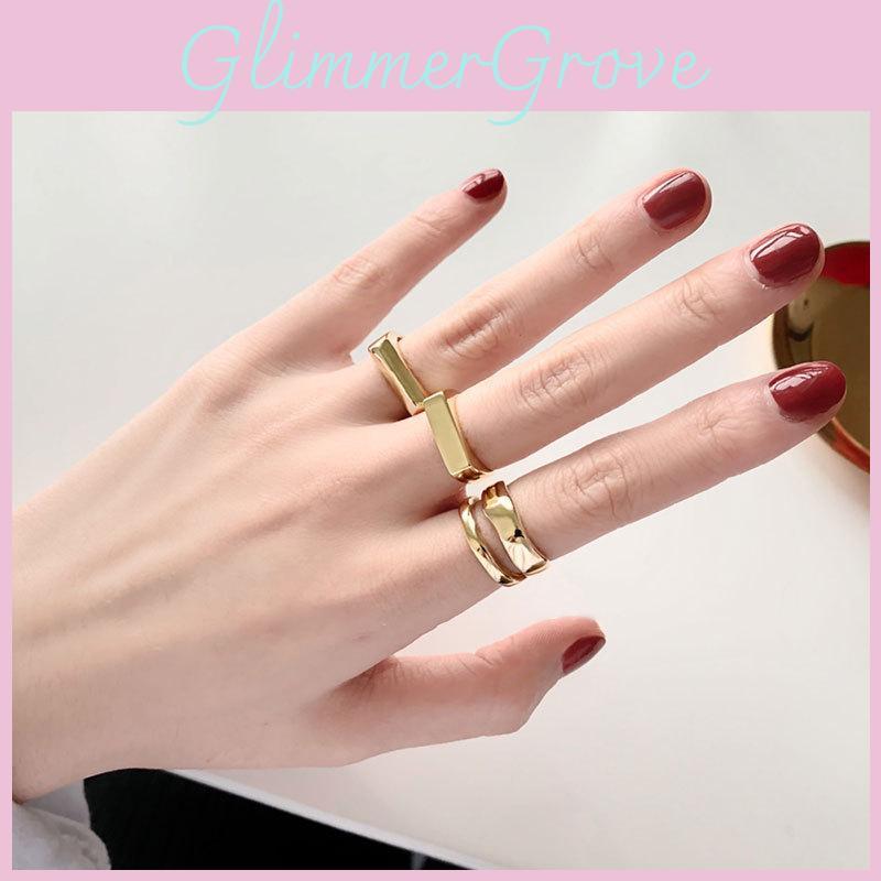 S925 Sterlingsilber Minimalistischer Geometrischer Rechteck Offener Ring Für Damen Eleganter Modeschmuck