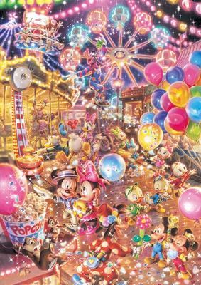 Tenyo [Made In Japan] 300-Piece Jigsaw Puzzle Disney Twilight Park (30.5x43cm) D-300-263, Includes Glue, Spatula, and Service Card