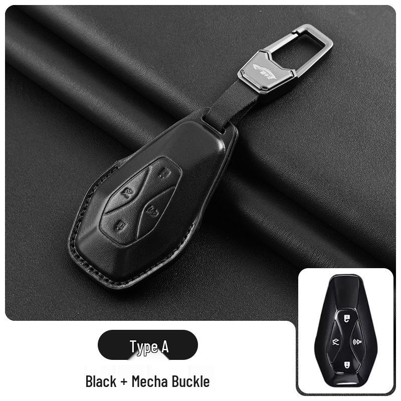 ARCFOX Alpha S5 Genuine Leather Key Case for BAIC New Energy, Unisex