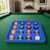 Quadratische Billardkugel-Schale 16-Loch Billard-Aufbewahrungshalter Wiederverwendbare Billard-Schale Heimspiel