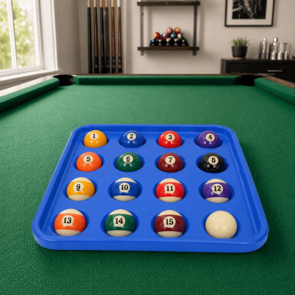 Quadratische Billardkugel-Schale 16-Loch Billard-Aufbewahrungshalter Wiederverwendbare Billard-Schale Heimspiel