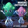 Electric Dancing Squid Octopus Dancer Novelty  Fidget Toys Luminous Music Baby Crawling  Toys Games For Kids Children Pets Cats