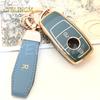 2 Buttons TPU Car Remote Key Fob Case Cover for Mercedes Benz A C E S G Class GLC CLE CLA W177 W205 W222 X167 AMG W213 2018