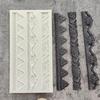 1 Pcs Baroque Cake Border Silicone Mold, Reble Cake Decoration Fondant Mold for Wedding Cupcake Toppers, Chocolate, Candy, Clay, Plaster, Resin, Home